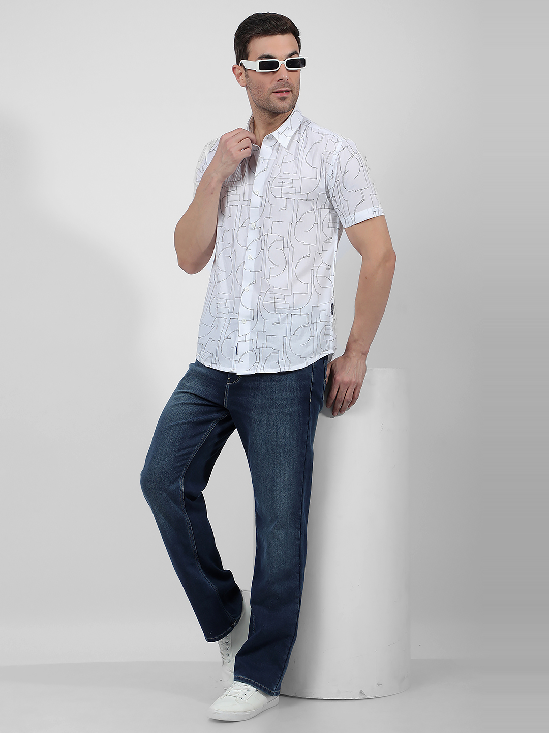 Numero Uno Men Faded Blue Jeans